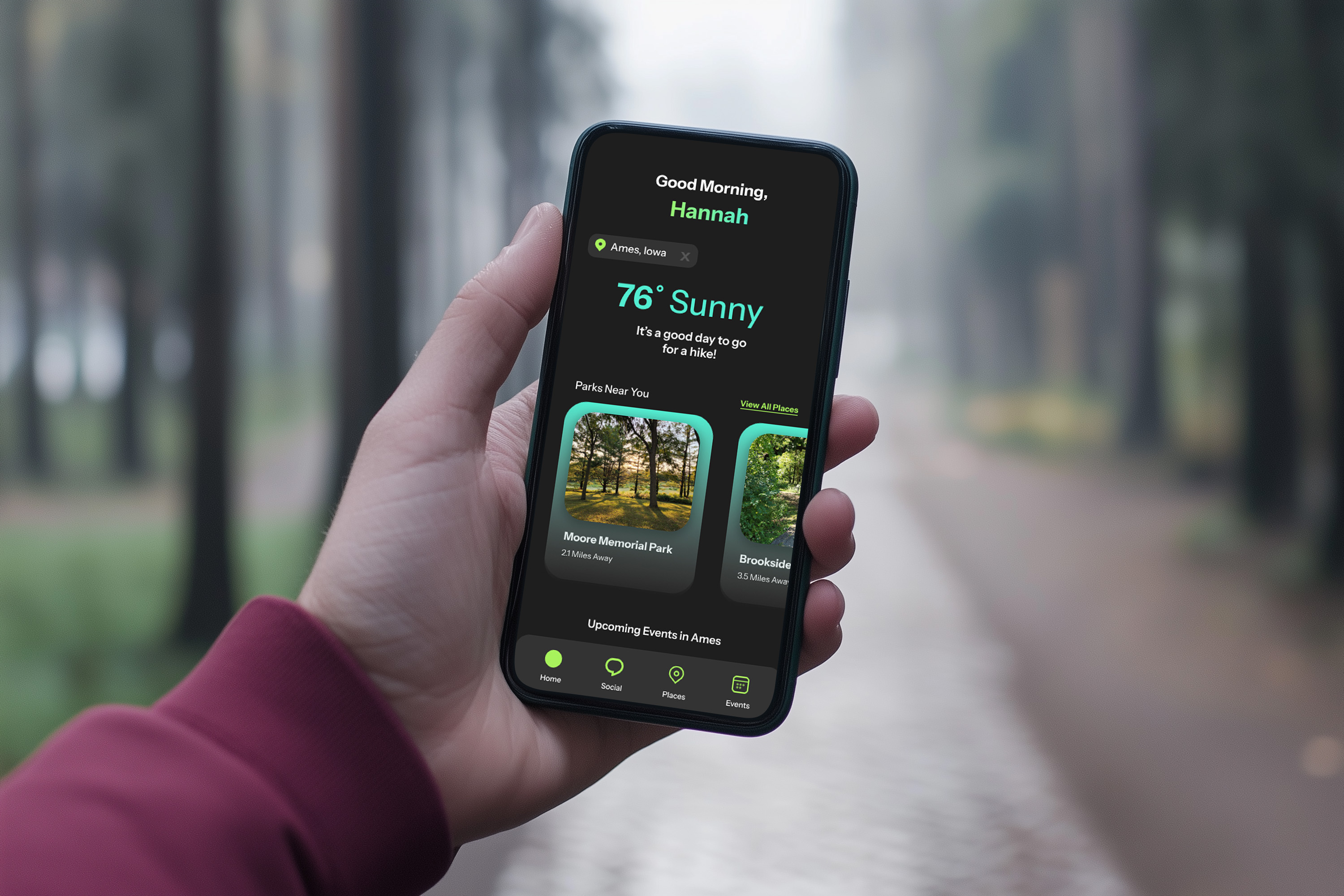 Reconnect app full mockup